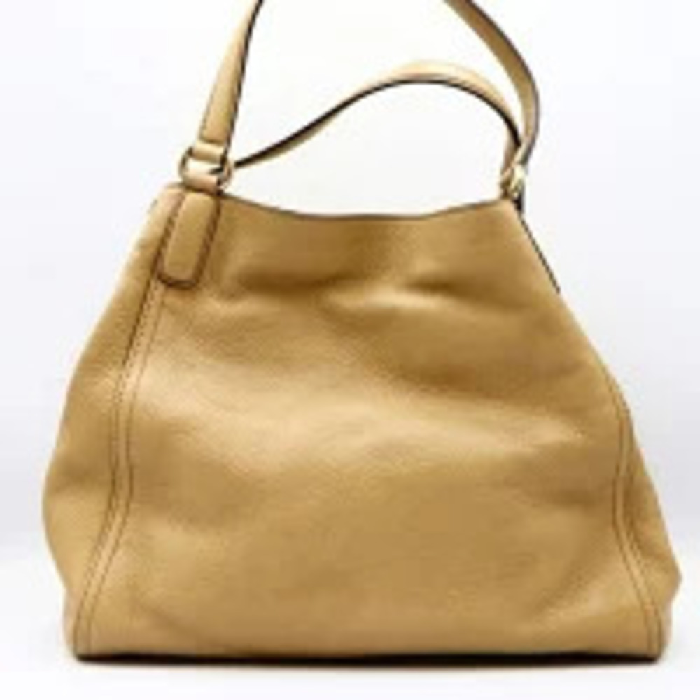 Gucci Handbag Tote Leather Beige Bag k SOHO